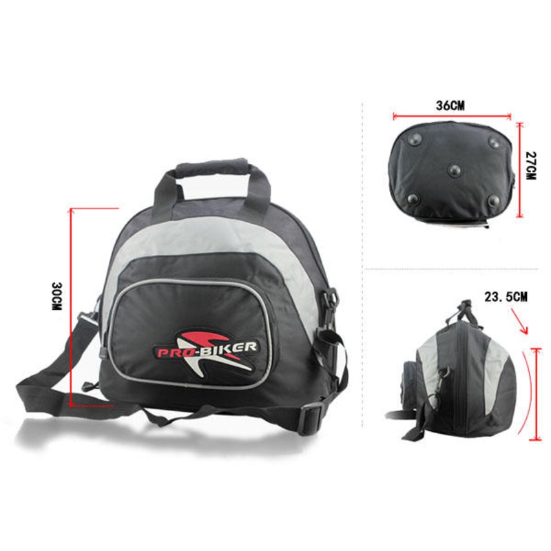 Buy Motorcycle Full Face Helmet Bag Backpack Black Waterproof MyDeal