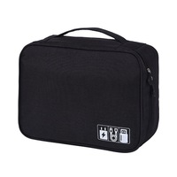 Portable Waterproof USB Charger Cable Storage Bag Electronic Accessory Organizer Zipper Closure Waterproof Travel Bag