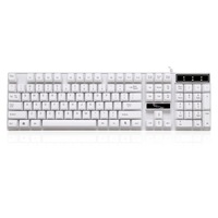 Q17 104 Keys USB Wired Suspension Gaming Office Keyboard for Laptop, PC(White)