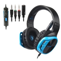R17 3.5Mm Wired Adjustable Gaming Headphone With Retractable Mic and 1 To 2 3.5Mm Audio Cable