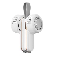 RD11 Hanging Neck Fan Silent Leafless Turbine Semiconductor Cooling Air Conditioner USB Handheld Fan