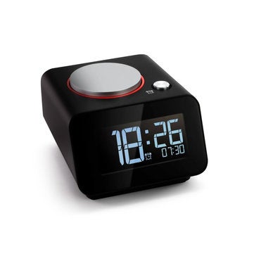 Rechargeable Bedroom Digital Alarm Clock With Dual Usb Charging Port For Mobile Phones
