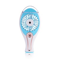 Rechargeable Spray Humidifier Portable Air Condition Cool Fan For Home Comfort Blue