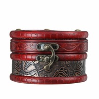 Retro Vintage Wooden Treasure Chest Storage Box Case Jewelry Gift Organizer