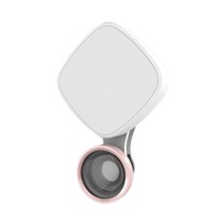 Rk27 Mini Led 9 Modes 4600K Beauty Selfie Clip Fill Light With Hd 3 In 1 Fisheye / Wide Angle / Macro Lens Phone Camera
