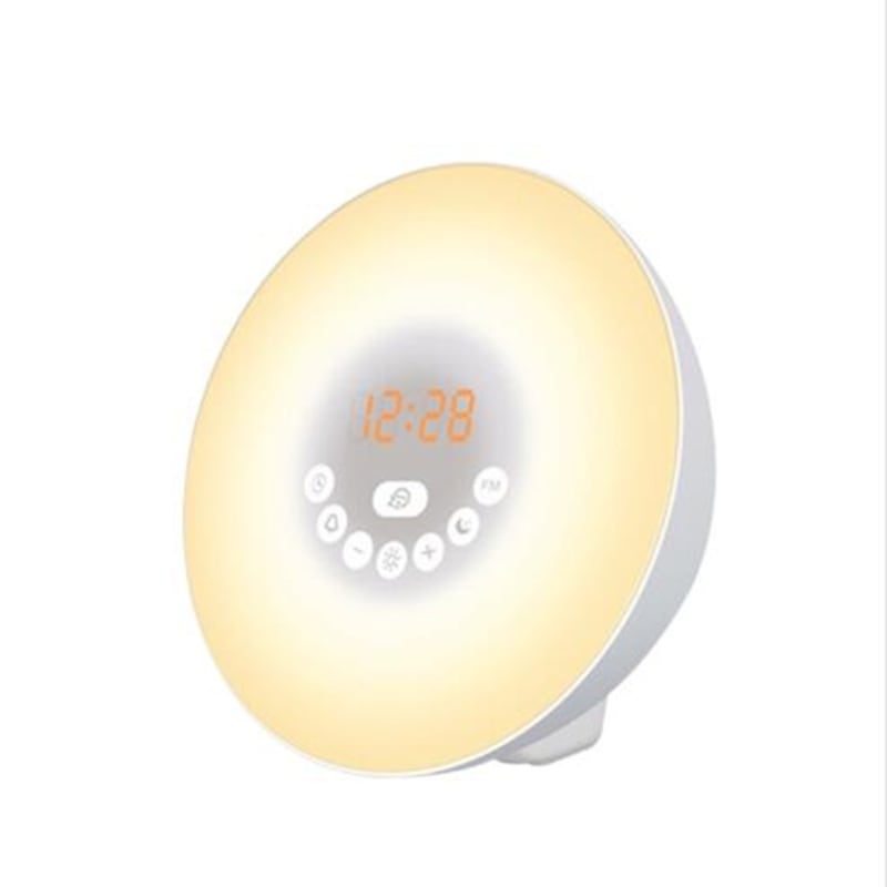 Buy S688 Digital Led Wake Up Light With Fm Radio Alarm Clock Bluetooth ...