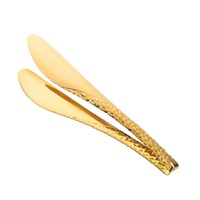 Salad Tongs Stainless Steel Bread Clip Gold Kitchen Utensils Salad Serving Tools Pastry Clamp Buffet Barbecue Tools