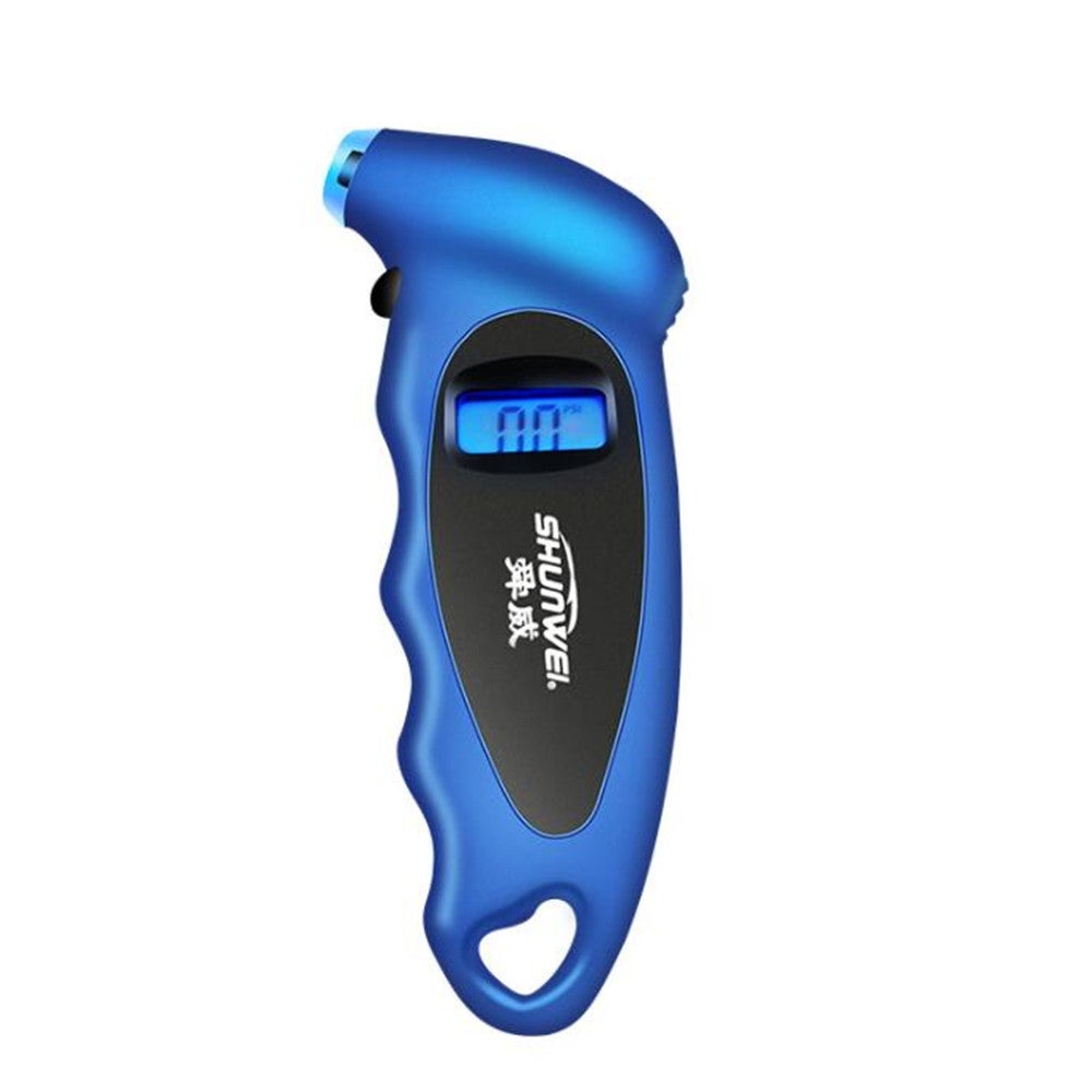 Sd-2802 Digital Tire Pressure Gauge 150 Psi 4 Settings For Car Truck Bicycle With Backlit Lcd And Non-Slip Grip(Blue)