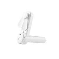 20Ml Multifunctional Handheld Folding Water Replenishment Meter With Small Fan Can Stand-White