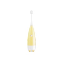 Household Baby Electric Toothbrush Cartoon Children Electric Soft Tooth Brush With 2 Brush Heads-Yellow