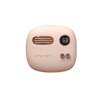 Small Retro Cute Charging Hand Warmer With Mobile Power Winter Heater Gift-Pink