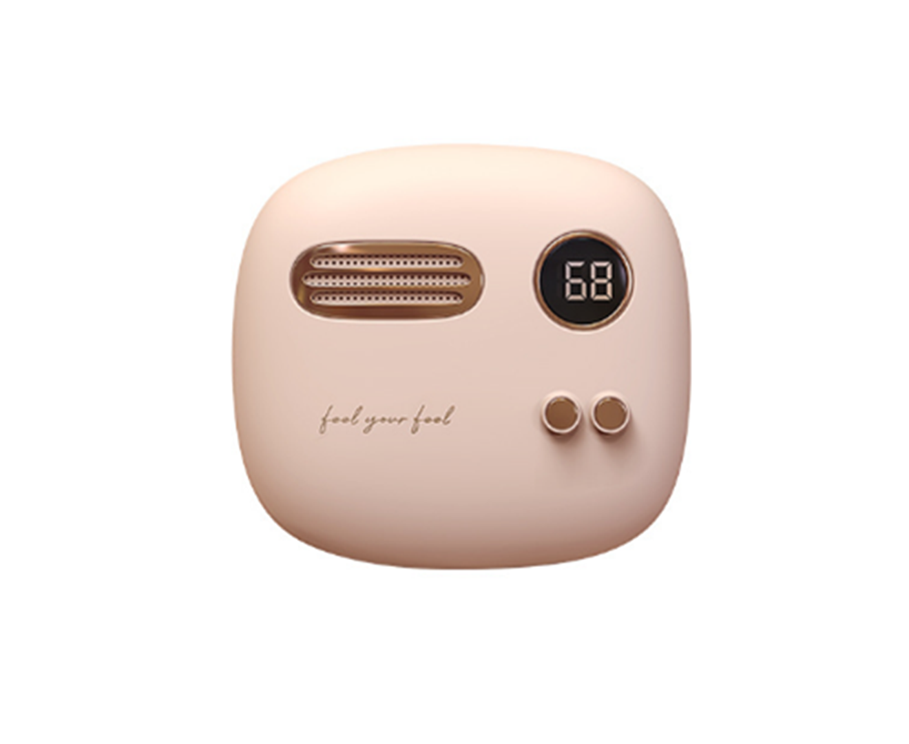 Small Retro Cute Charging Hand Warmer With Mobile Power Winter Heater Gift-Pink