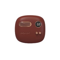Small Retro Cute Charging Hand Warmer With Mobile Power Winter Heater Gift-Red