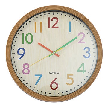 Silent Non-Ticking Quartz Kid Wall Clock Decorative Indoor Quartz Analogue Bell
