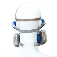 Silicone Full Face Respirator Gas Mask and Goggles Comprehensive Cover Paint Chemical Pesticide Dustproof Fire Escape