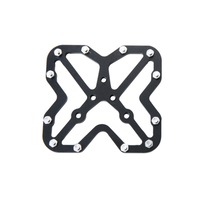 Single Road Bike Universal Clipless To Pedals Platform Adapter For Bicycle Mtb Shoes(Black)