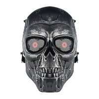 Skull Face Mask Airsoft Cs Paintball Tactical Military Halloween Costume Party