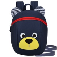 Small schoolbag children boys and girls cute cartoon casual small backpack tide backpack (dark blue)