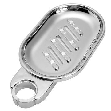Soap Dish Adjustable Shower Rail Slide Plates Smooth Bathroom Holder