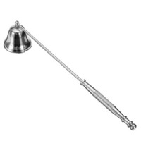 Stainless Steel Candle Snuffer Silver Long Extinguisher For Tea Light Candle Tool