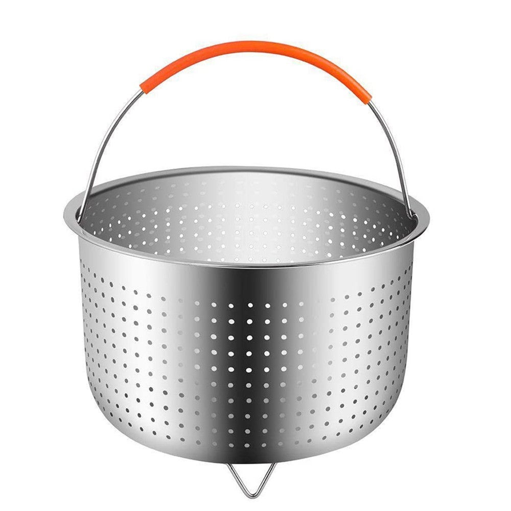 Stainless Steel Kitchen Steam Basket Pressure Cooker Anti-Scald Steamer Multi-Function Fruit Cleaning Stand Cookeo Accessories