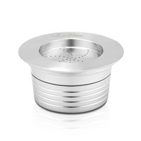 Stainless Steel Capsule Cup Reusable W/ Pods Holder Spoon Brush For Lavazza Blue Coffee Machine