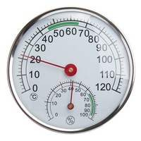 Stainless Steel Thermometer/Hygrometer For Sauna Room Temperature Humidity Meter