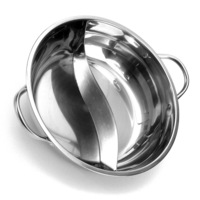 Stainless Steel Twin Hot Pot Cookware Compatible Sheep Separator Cooker