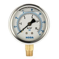 Stainless Steel Yn-60 Liquid Filled Fuel Oil Pressure Gauge