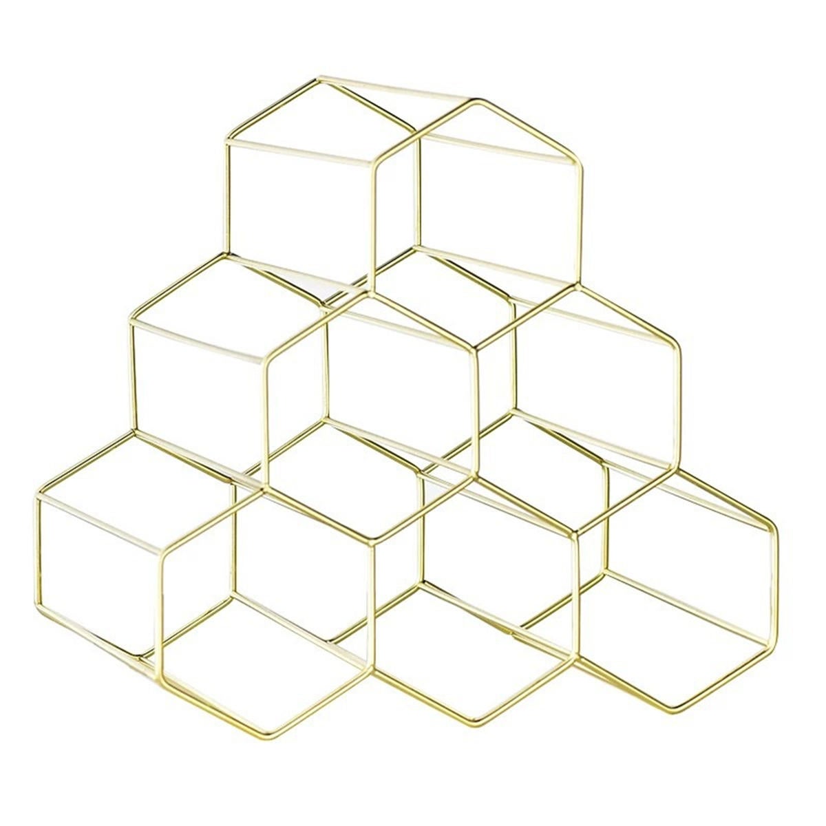 Floating Shelves Storage Stand Holder Geometric Hexagon Shelf Design Rack