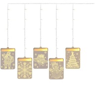 String Light Luminous Christmas Garlands Curtain Hanging Lamp