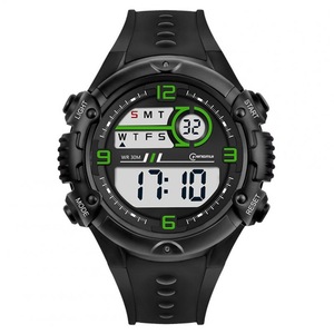 Students Electronic Watch Sports Fashion Simple Wristwatches Multi-Functional Green