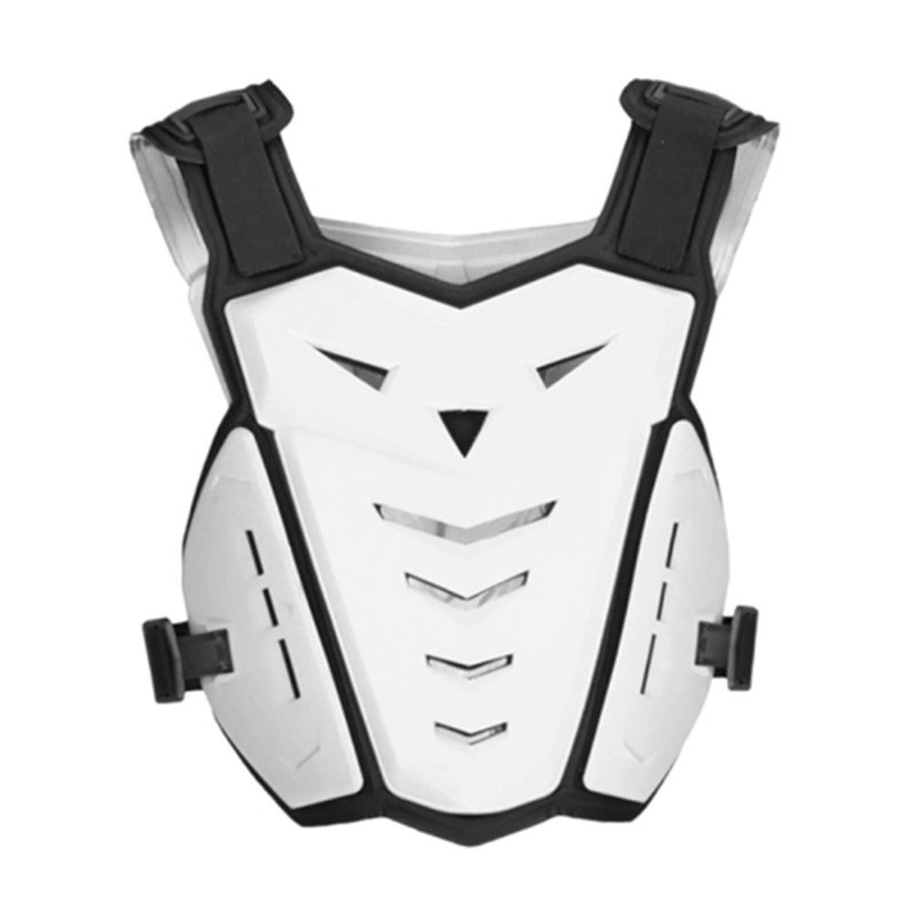 SUV Motorcycle Armor Vest Motorcycle Anti-impact Riding Chest Armor Off-Road Racing Protective Vest(White)