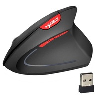 T24 6 Buttons 2400 Dpi 2.4G Wireless Vertical Ergonomic Mouse With Usb Receiver