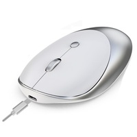 T36 2.4G Bluetooth 5.0+3.0 Three-mode Silent Design Wireless Bluetooth Mouse (Silver)