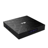 T9 4K HD Smart TV Box,1.5GHz,RK3318,4GB+64GB,Android 8.1, Built in 2.4/5.8G Band Wifi,Support the Latest HEVC Decoding,Support HDMI,Google TV Remote,Lan,3D Moive(Black)