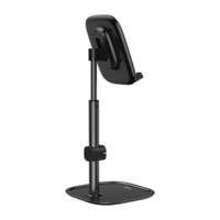 Telescopic Tablet Stand Desktop Phone Holder Support 4-12.9 Inch Device Black