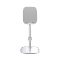 Telescopic Tablet Stand Desktop Phone Holder Support 4-12.9 Inch Device Silver