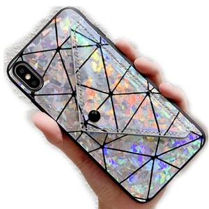 Tpu + Epoxy Single Shoulder Card Bag Mobile Phone Protective Case For Iphone Xs / X