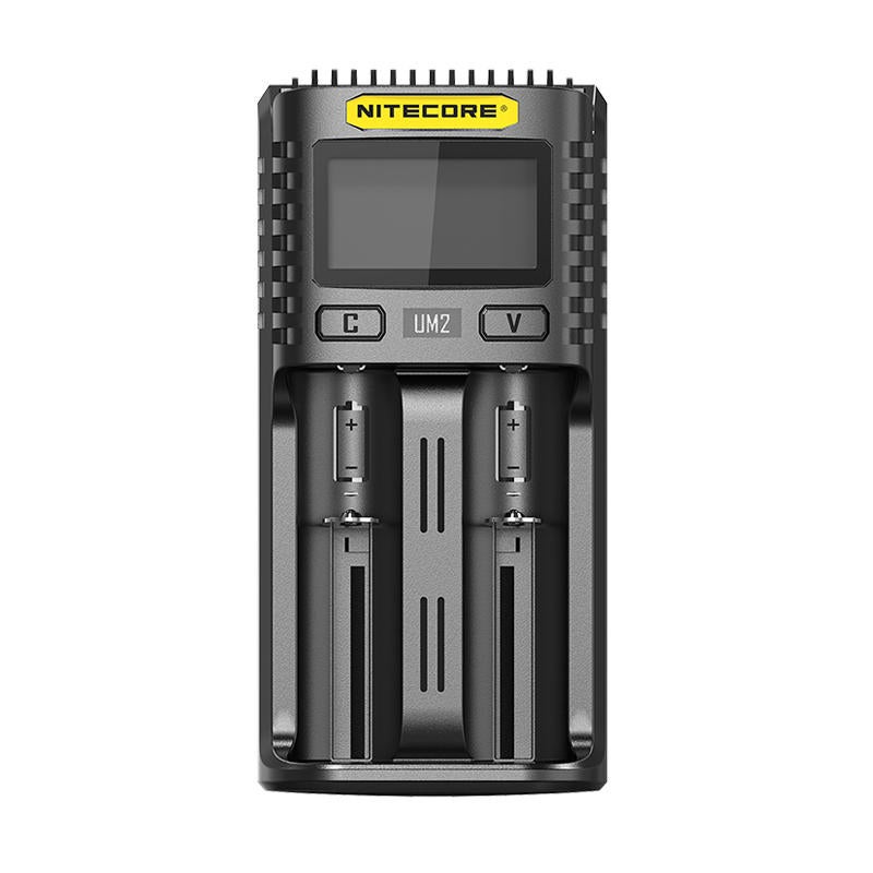 Um2 Lcd Screen Display 5V/2A Lithium Battery Charger 2-Slots Smart Rapid Replenisher For Nitecore 18650