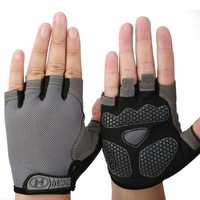 Unisex Motorcycle Half Finger Gloves Summer Cycling Biker Dirt Bike Racing Breathable Blue Orange Pi Grey Colour