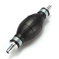 Universal Car Boat Motor Motorcycle Gasoline Pumps Spherical Rubber Manual Fuel Pump Size:6Mm(Black)