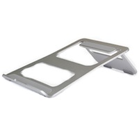 Universal Folding Aluminum Alloy Desktop Height Extender Holder Stand For Macbook Samsung Sony Lenovo And Other 17 Inch And Below Laptops(Silver)