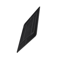 Us-Zb072 Angle Adjustable Litchi Texture Pu Leather Laptop Magnetic Folding Bracket For Laptops Over 12 Inch(Black)