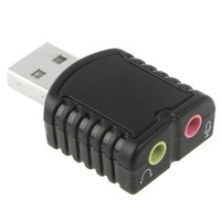Usb 2.0 Stereo Sound Adapter External Power Not Required(Black)