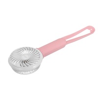 Usb Cooling 3 Speed Mini Fan Led Light 2200Mah Battery Pink