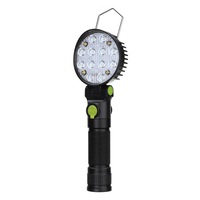 Usb Rechargeable Handheld Led Camping Lamp Magnet Base Adjustable Head Bright Work Light