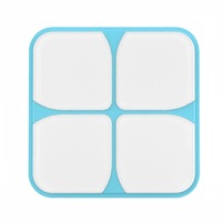 Usb Rechargeable Touch Sensorful Led Clover Night Light Qi Wireless Charger For Iphone Android