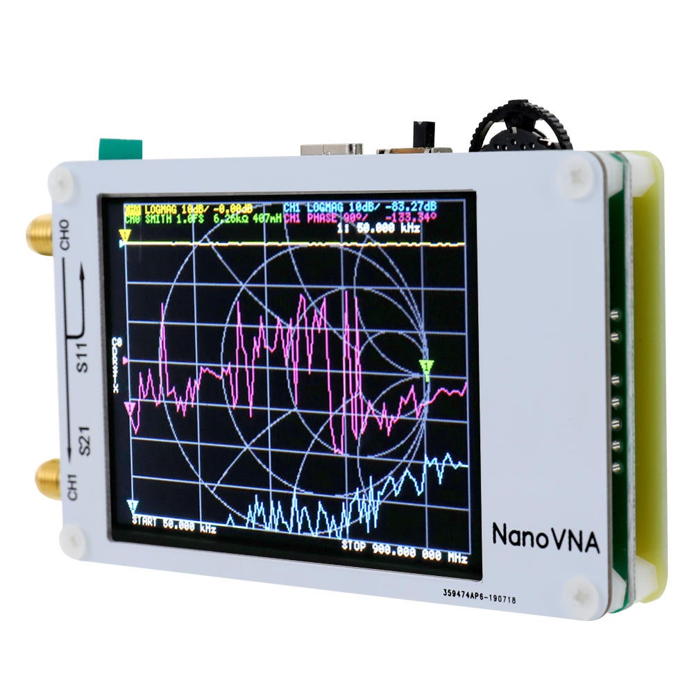 Vector Network Analyzer Hf Vhf Uhf Standing Wave Frequency Range 50Khz -900Mhz Touch Screen