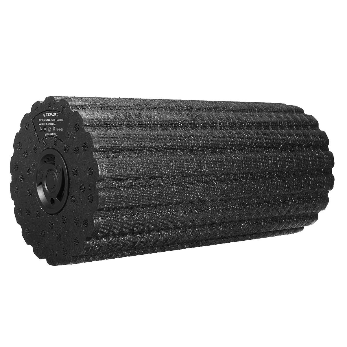 Vibrating Foam Roller Massage Yoga Gym Four-speed Adjustable Solid Bubble